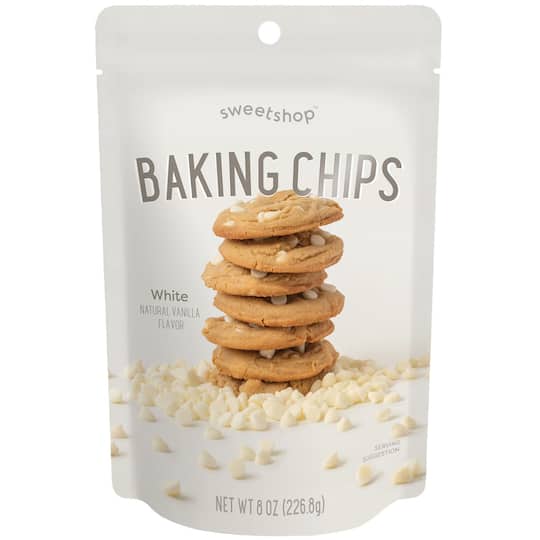 Sweetshop&#x2122; White Baking Chips, 8oz.